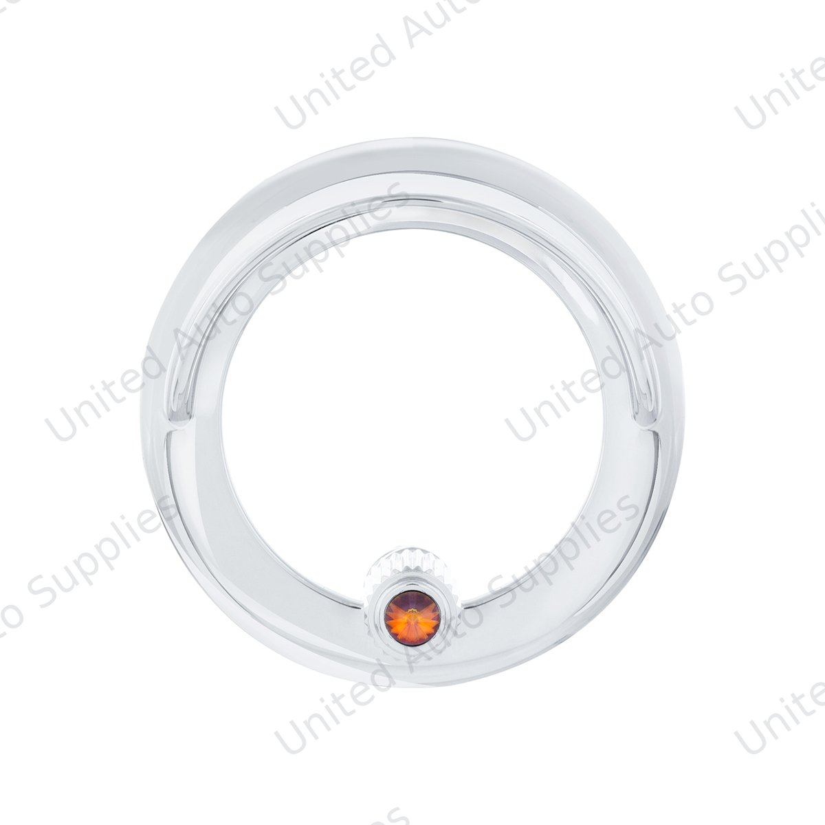 Clock Bezel With Visor For Freightliner Century/Coronado/Columbia - Copper Color Crystal