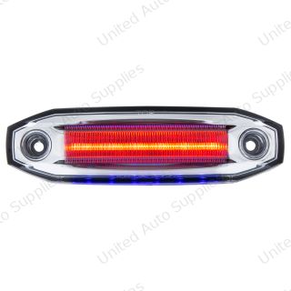 6 Red LED Light (Clearance/Marker) With 6 Blue LED Side Ditch Light