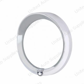Signature Series Speed/Tachometer Gauge Cover With Visor For 2006+ Peterbilt -Clear Crystal