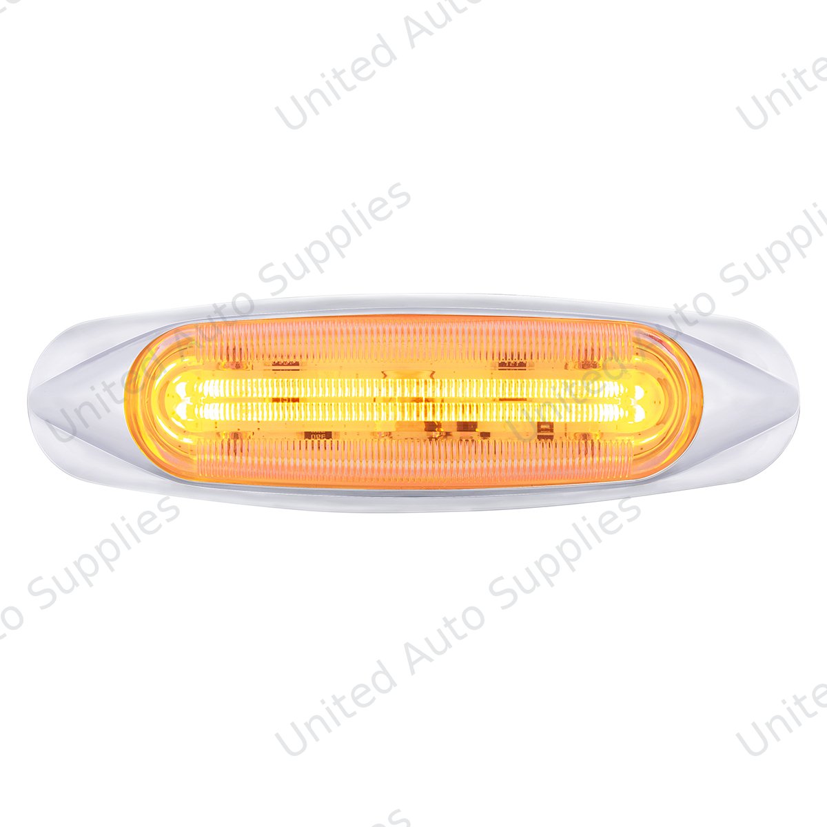 4 LED LIGHTTRACK Light (Clearance/Marker) - Amber LED/Clear Lens
