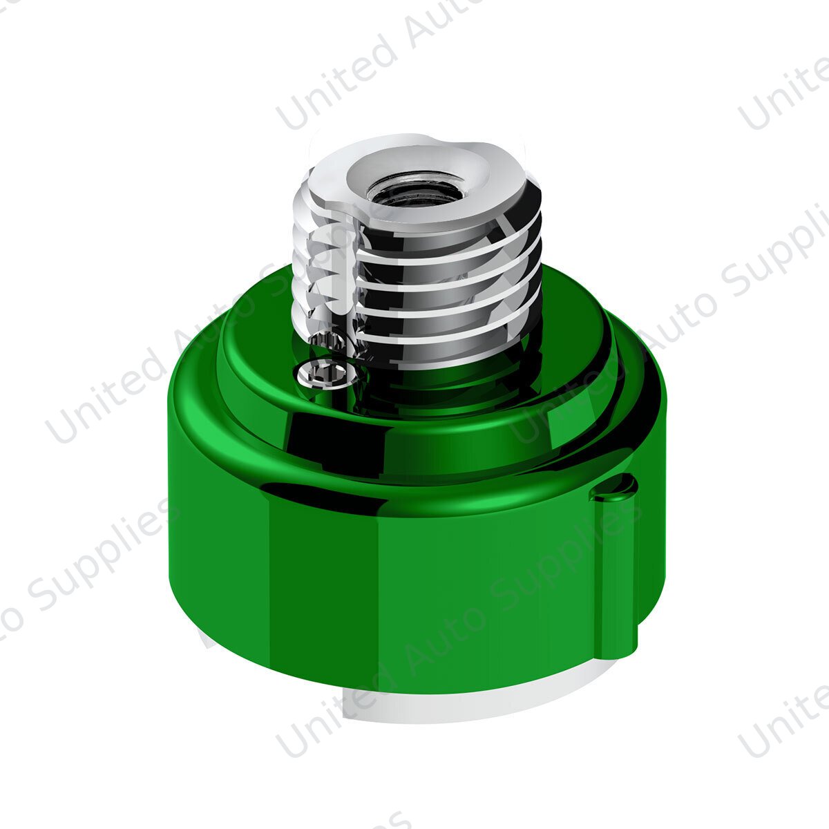 M30X3.5 Thread-On Gearshift Adapter W/LED Mount For Eaton-Fuller 9/10 Speed -Emerald Green