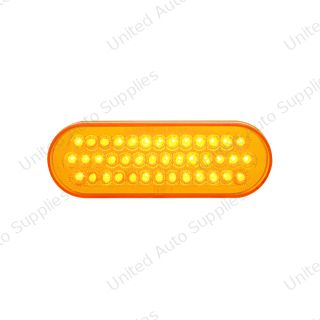 40 LED Oval Turn Signal Light - Amber LED/Amber Lens
