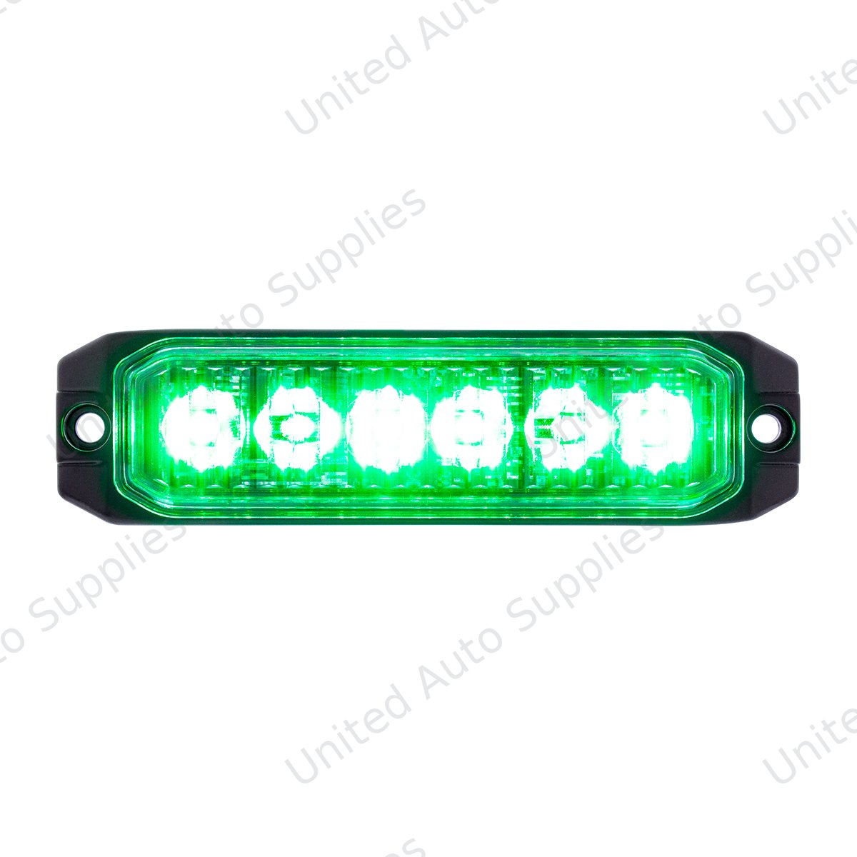6 High Power LED "Competition Series" Slim Warning Light - Green
