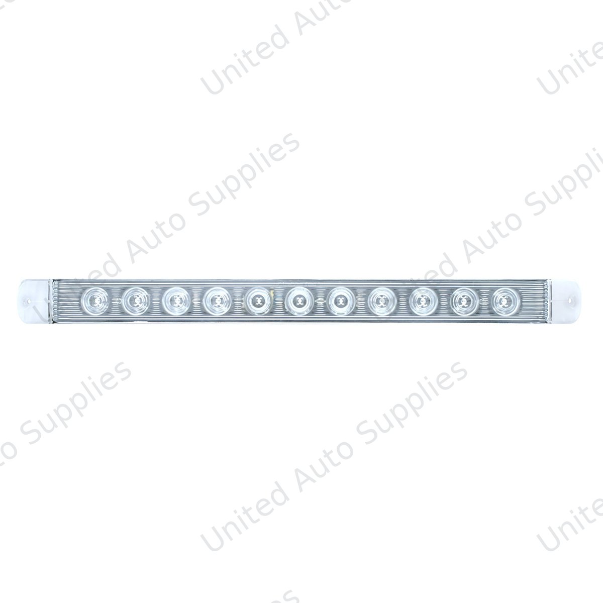 11 LED 17" Turn Signal Light Bar - Amber LED/Clear Lens