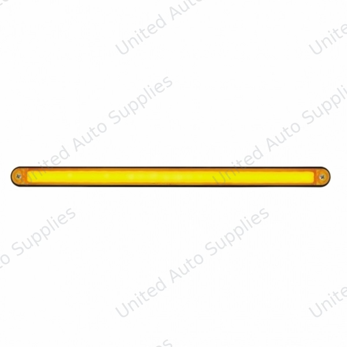 24 LED 12" GloLight Bar With Black Housing - Amber LED/Amber Lens