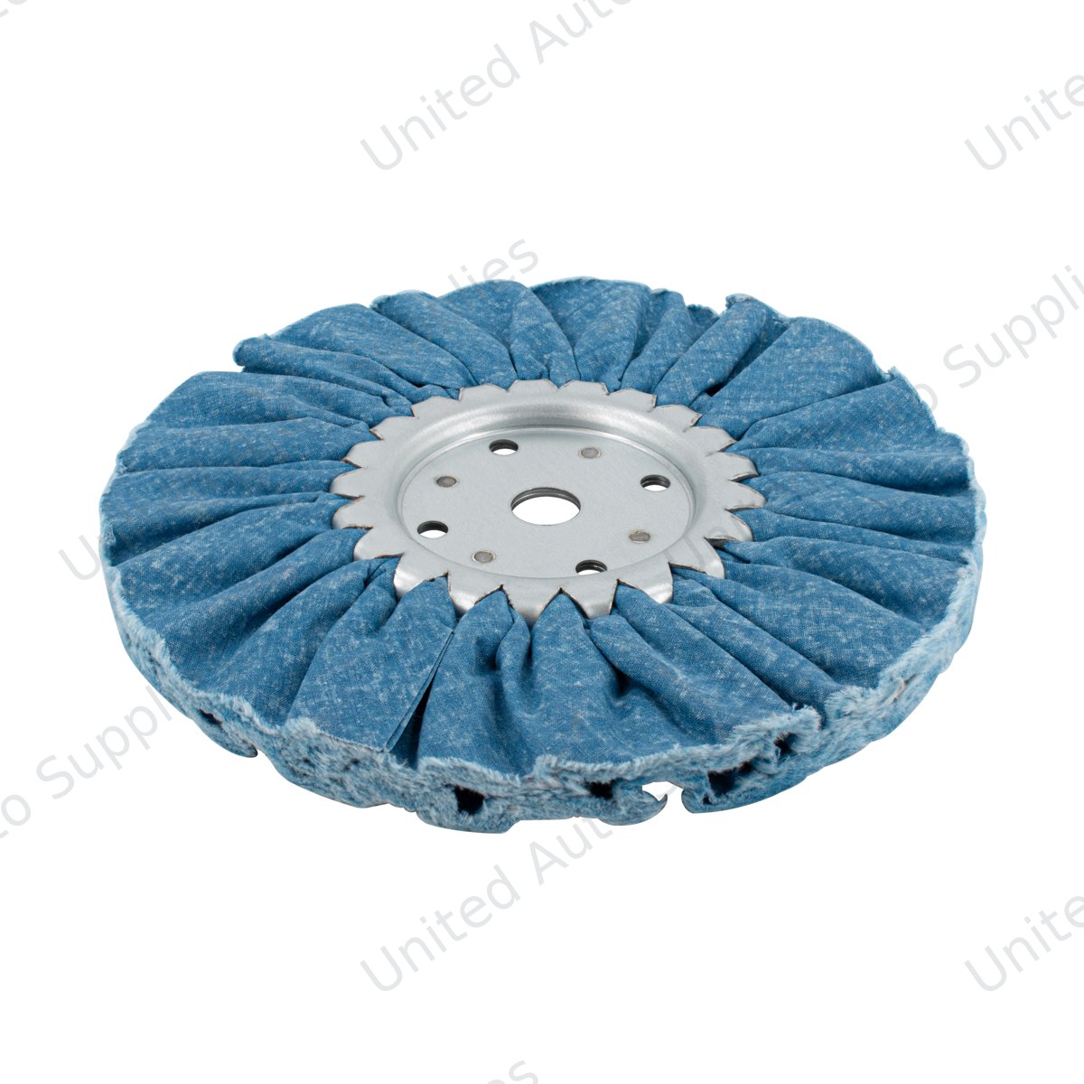 8" Blue Treated Airway Buff - 5/8" & 1/2" Arbor