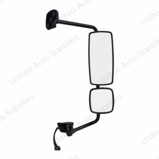 Chrome Mirror Assembly With Power Adjust & Heated For Freightliner M2 - Passenger