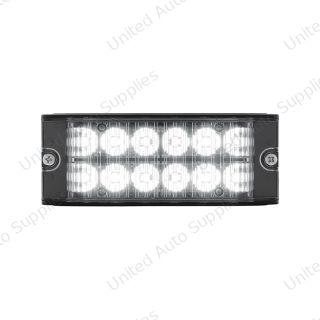 12 High Power LED Low Profile Warning Lighthead - White LED