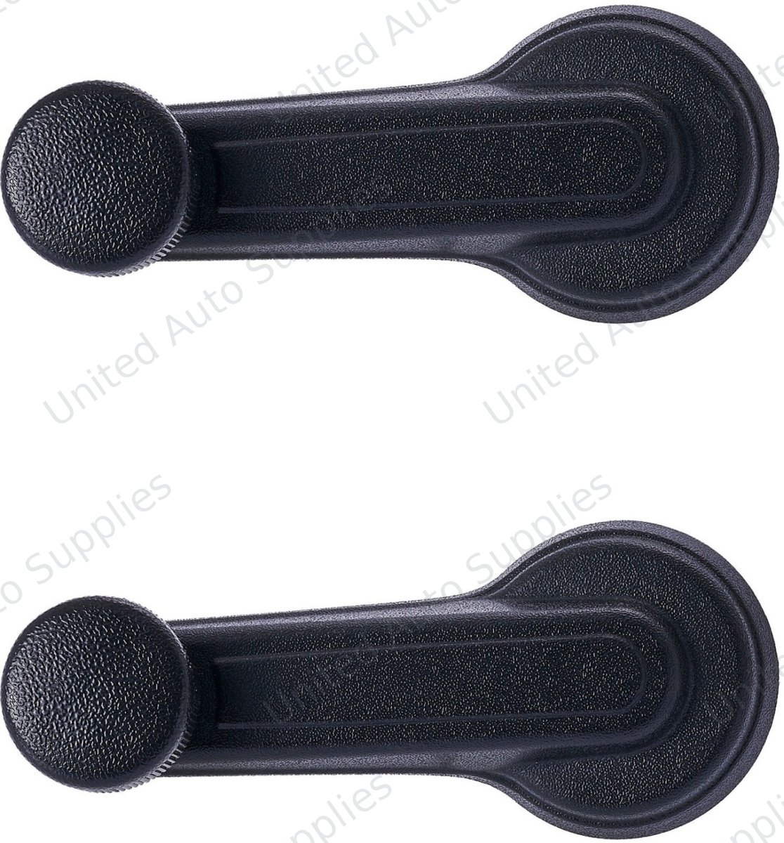 Window Crank Handle RH = LH (2pcs) Plastic Texture Black (Plastic) for 1997-2004 Chevrolet Venture