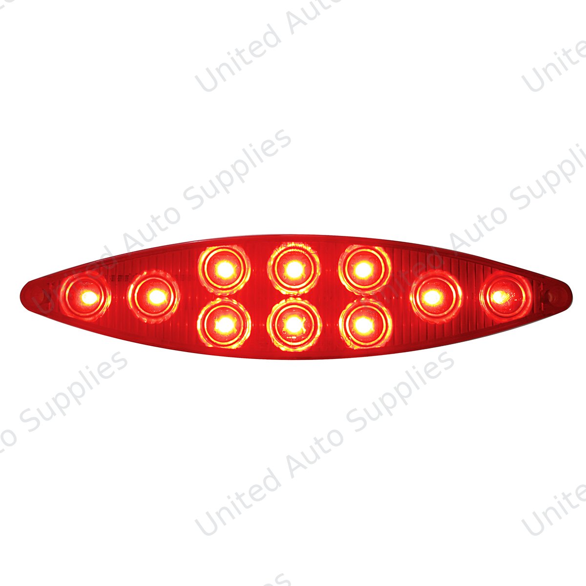 10 LED "Cat's Eye" Light (Stop, Turn & Tail) - Red LED/Red Lens