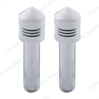Chrome Door Lock Knob - Pointed (2pc/set)