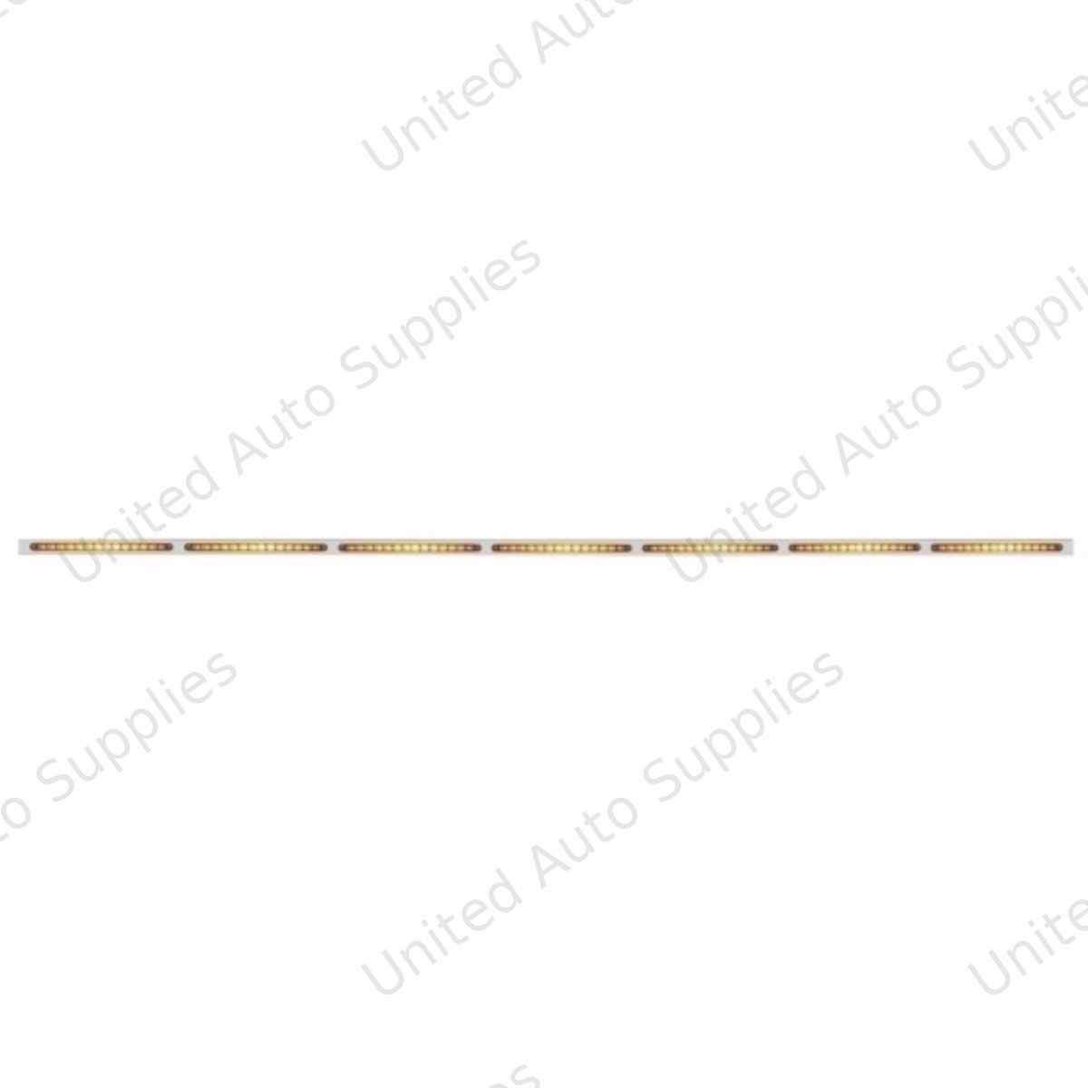 94" Stainless Light Bracket With 7X 14 LED 12" Light Bars - Amber LED/Amber Lens