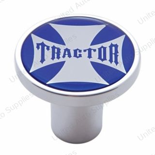 "Tractor" Air Valve Knob - Blue Maltese Cross Sticker