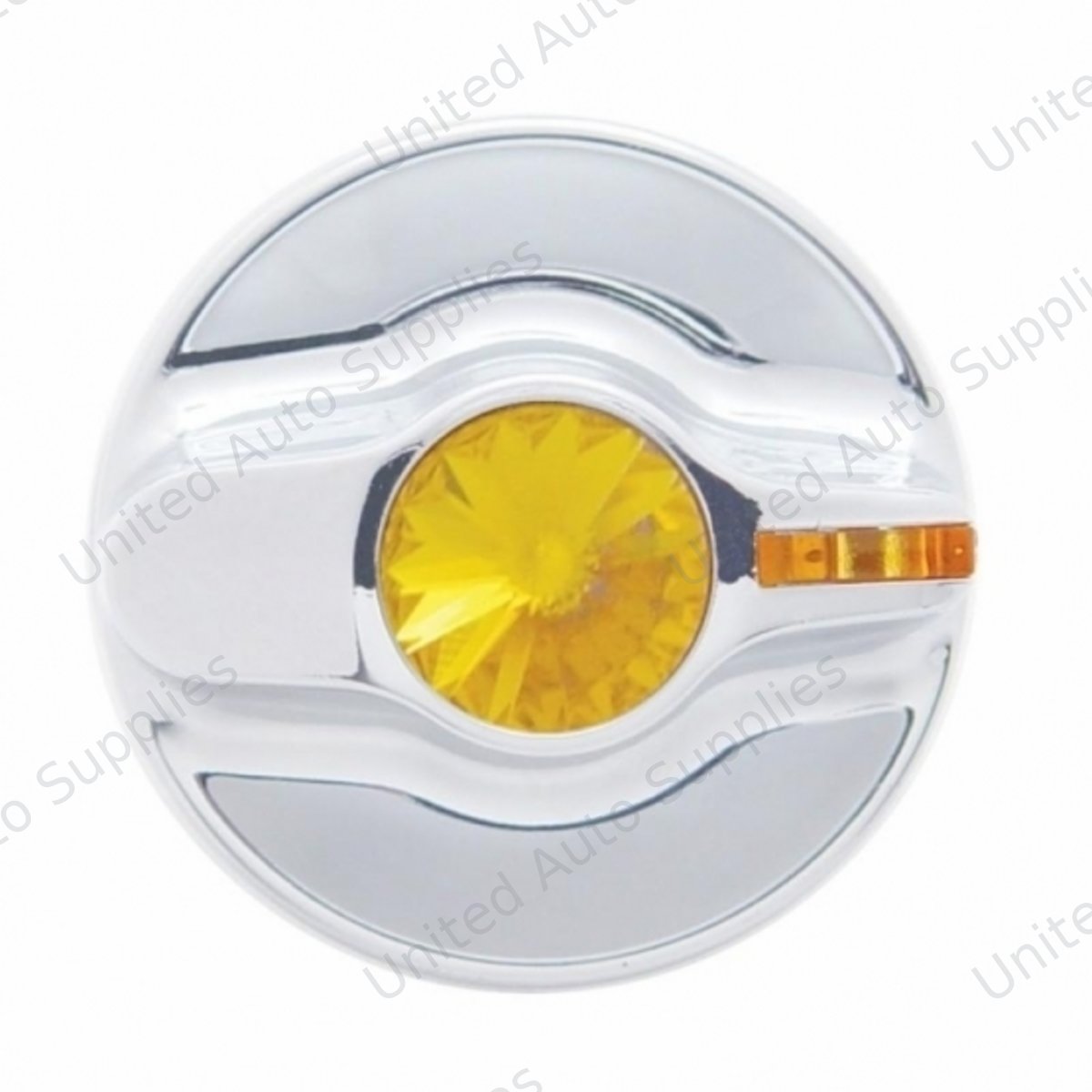 Signature A/C Control Knob For Kenworth - Amber Crystal