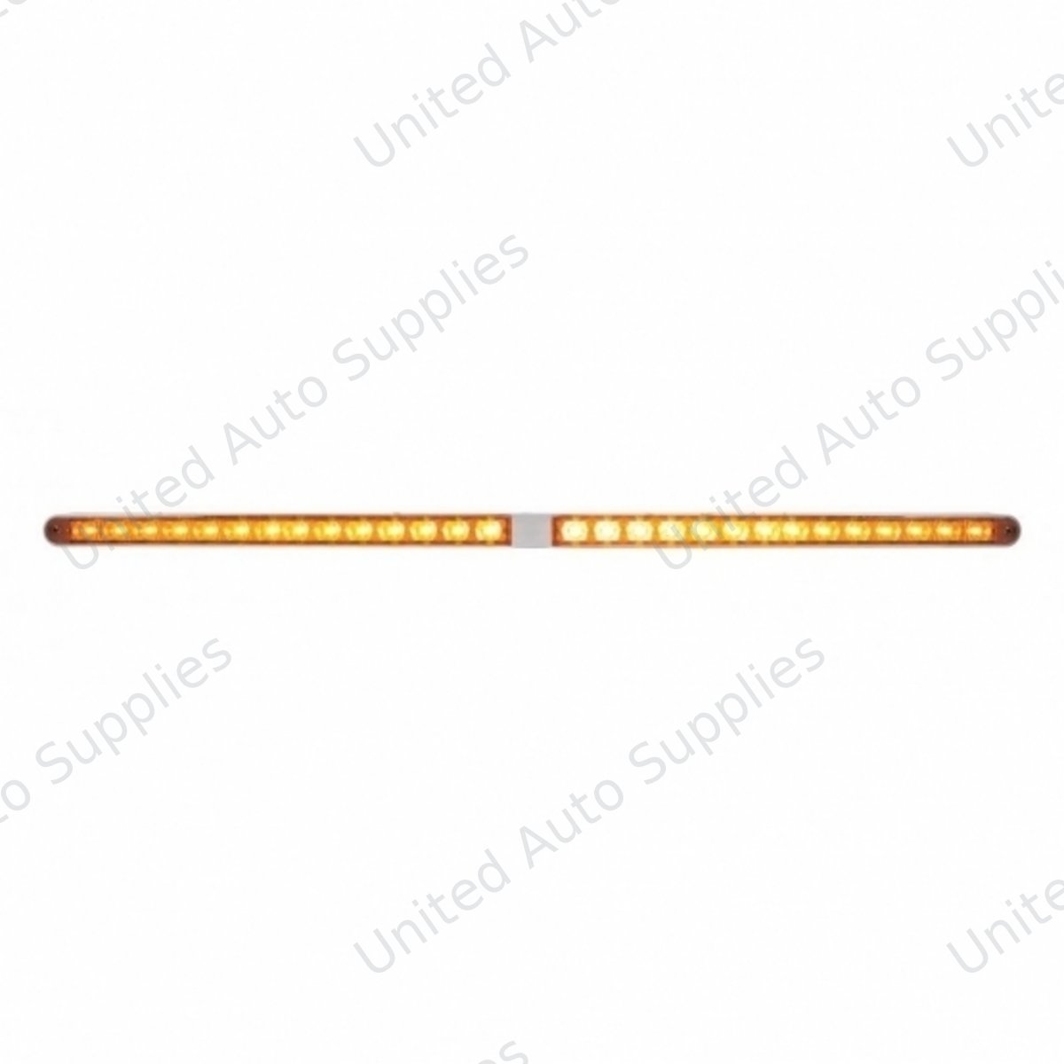 Dual 14 LED 12" Light Bars With Bezel - Amber LED/Amber Lens