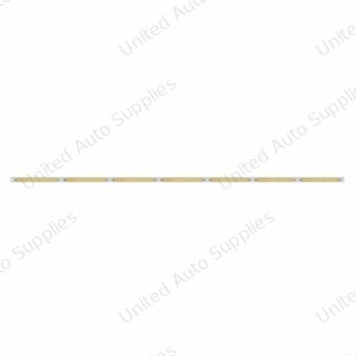 94" Stainless Steel Light Bracket With 7X 19 LED 12" Reflector Light Bars - Amber LED/Clear Lens