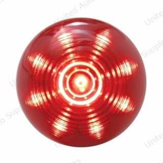 9 LED 2" Round Beehive Light (Clearance/Marker) - Red LED/Red Lens