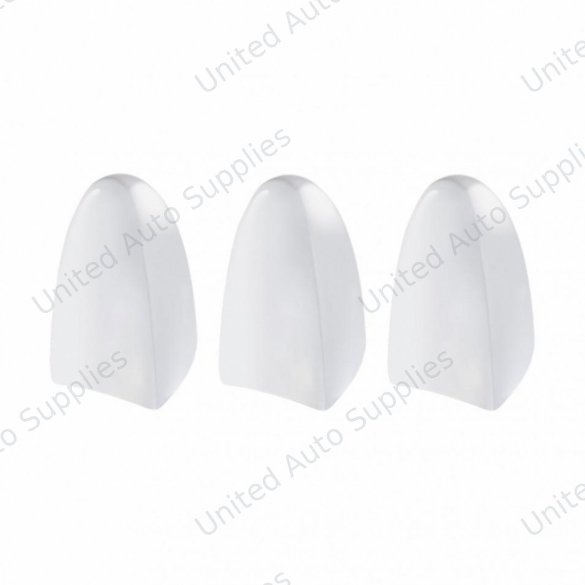 Chrome Plastic A/C & Heater Control Slide Knobs For 1967-1987 Peterbilt 359 (Card of 3)
