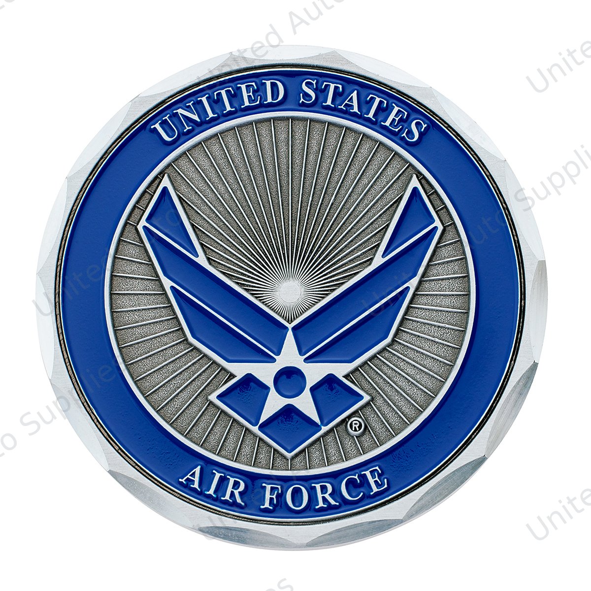 1-3/4" U.S. Military Adhesive Metal Medallion - Air Force