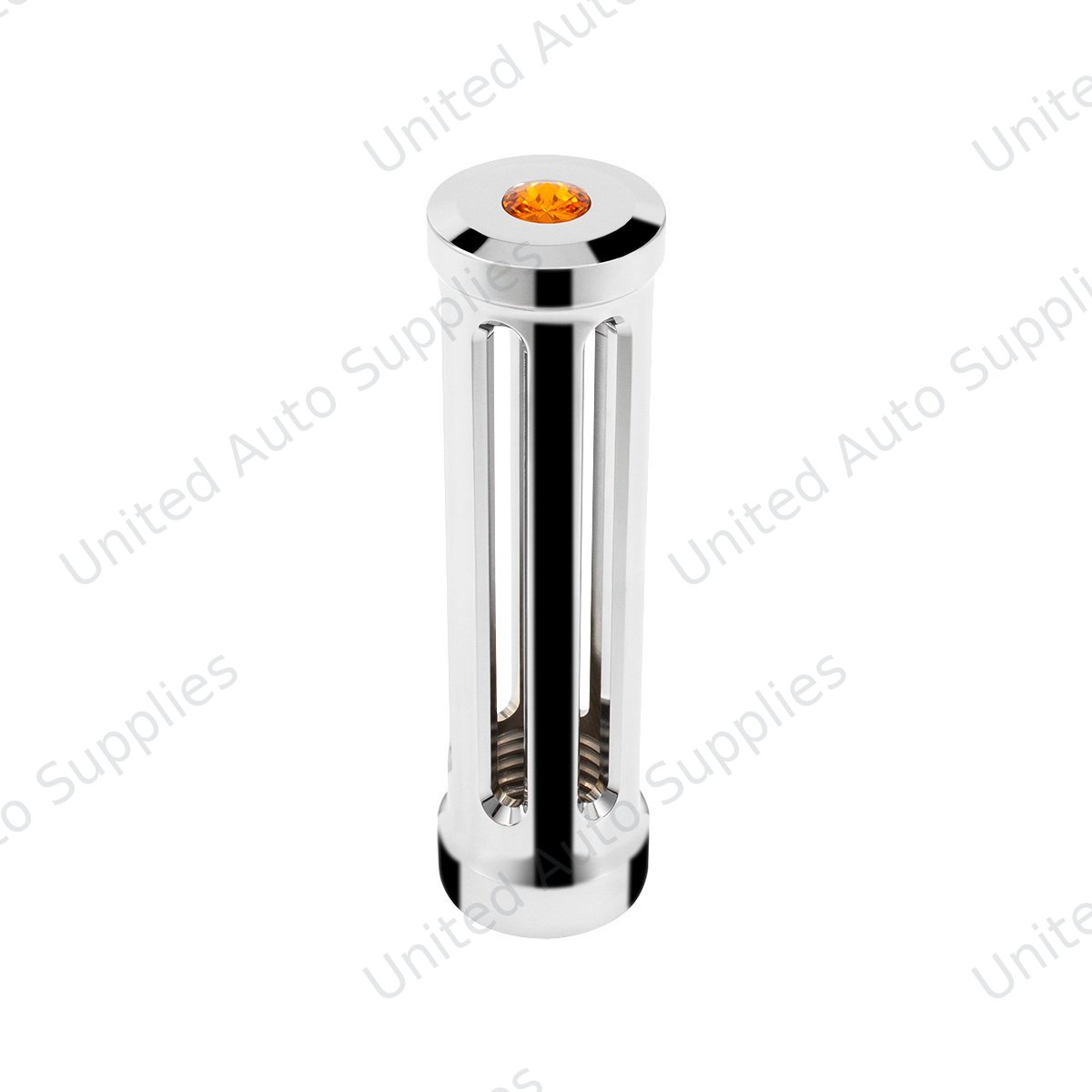 M30X3.5 Thread-On Sonoma Gearshift Knob-Amber Crystal/Chrome