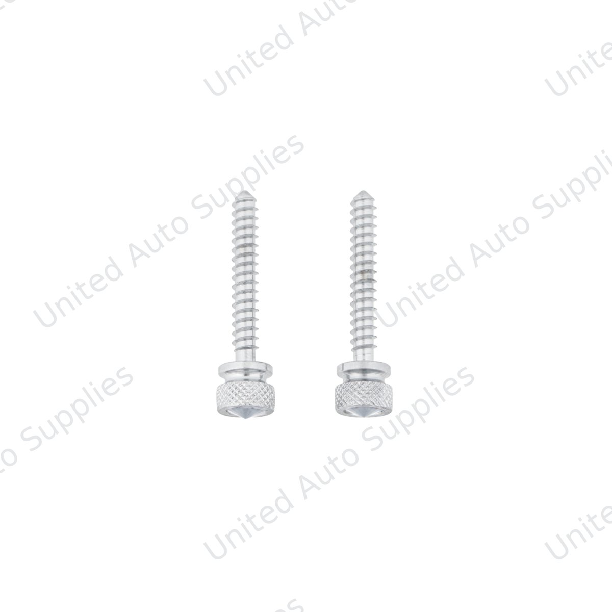 Chrome Long Dash Screw With Clear Crystal For Freightliner (2-Pack)