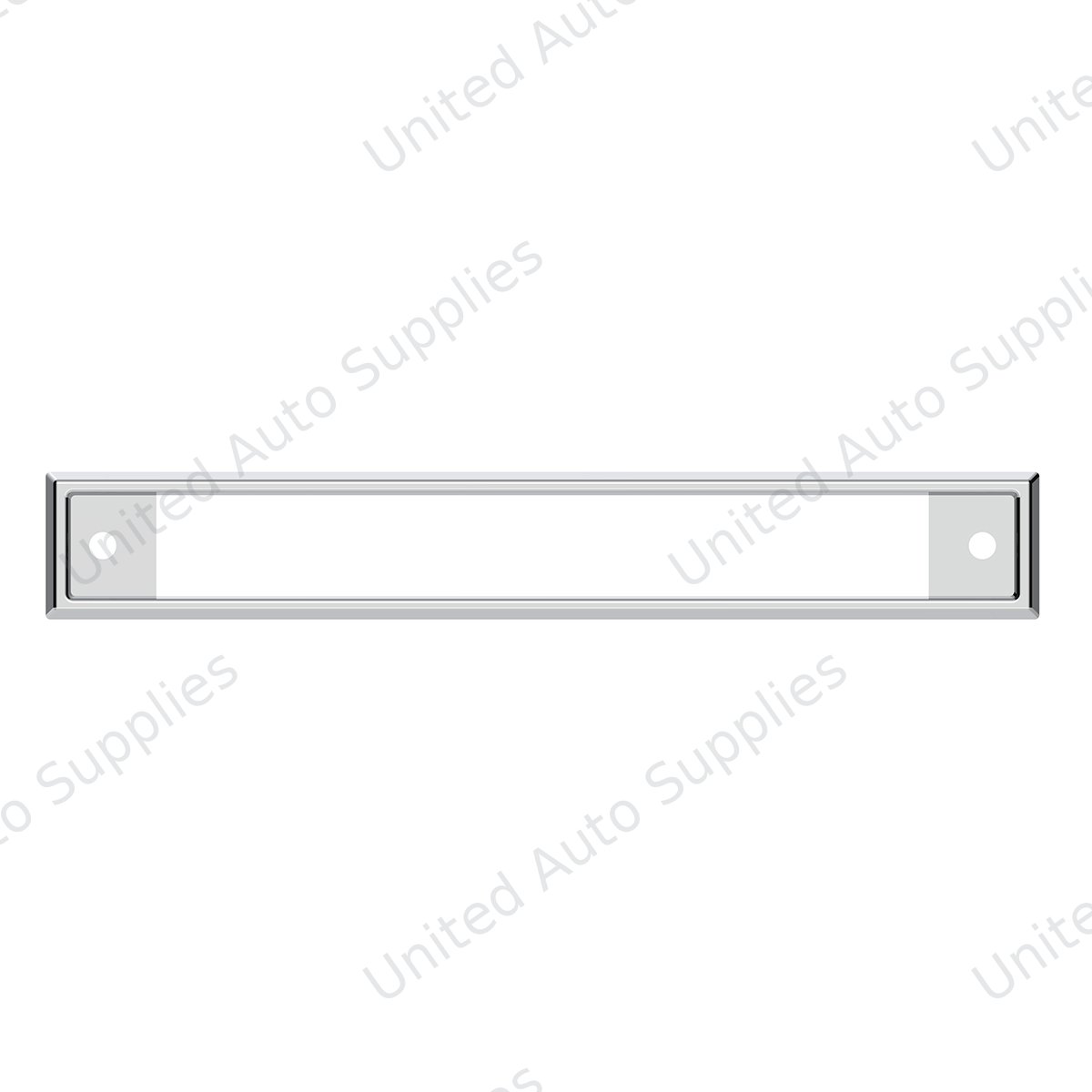Chrome Plastic Headliner Warning Lights Bezel For Kenworth W900 (1990-2005) And T800/T600 (1993-2005)