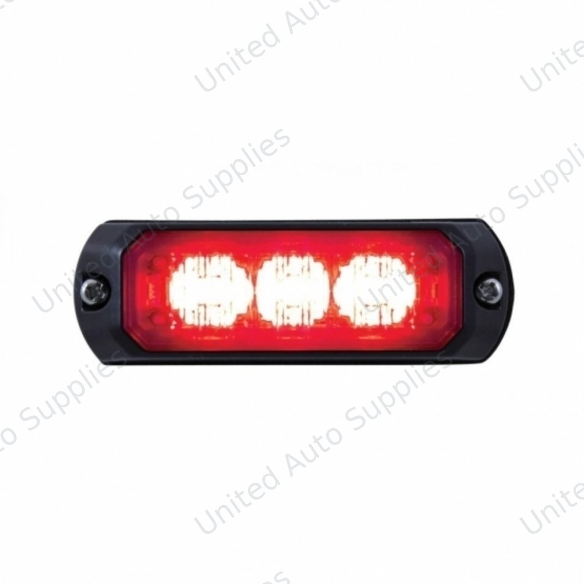 3 LED Mini Warning Light - Red LED (Bulk)