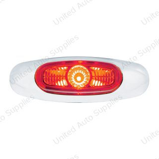 4-3/16" Wide 3 LED ViperEye Light (Clearance/Marker) - Red LED/Red Lens