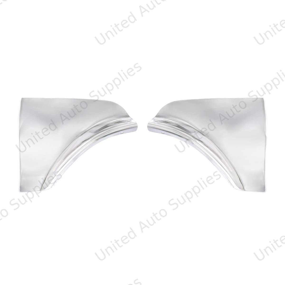 Stainless Steel Fender Skirt Scuff Pads For 1959 Chevy Passenger Car (Pair)