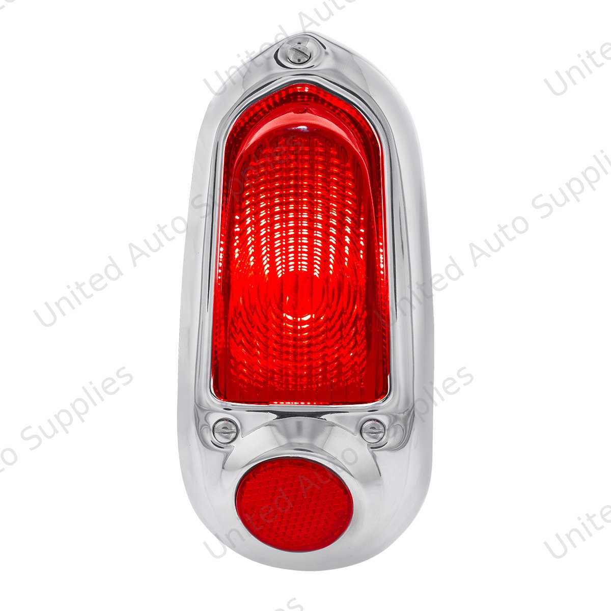 Tail Light Assembly With Stainless Steel Housing For 1949-50 Chevy Passenger Car - R/H