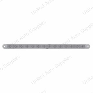 14 LED 12" Sequential Light Bar Only - Amber LED/Clear Lens (Bulk)