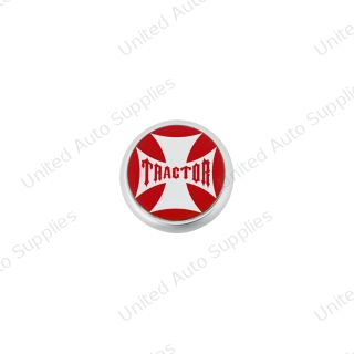 "Tractor" Deluxe Air Valve Knob - Red Maltese Cross Sticker