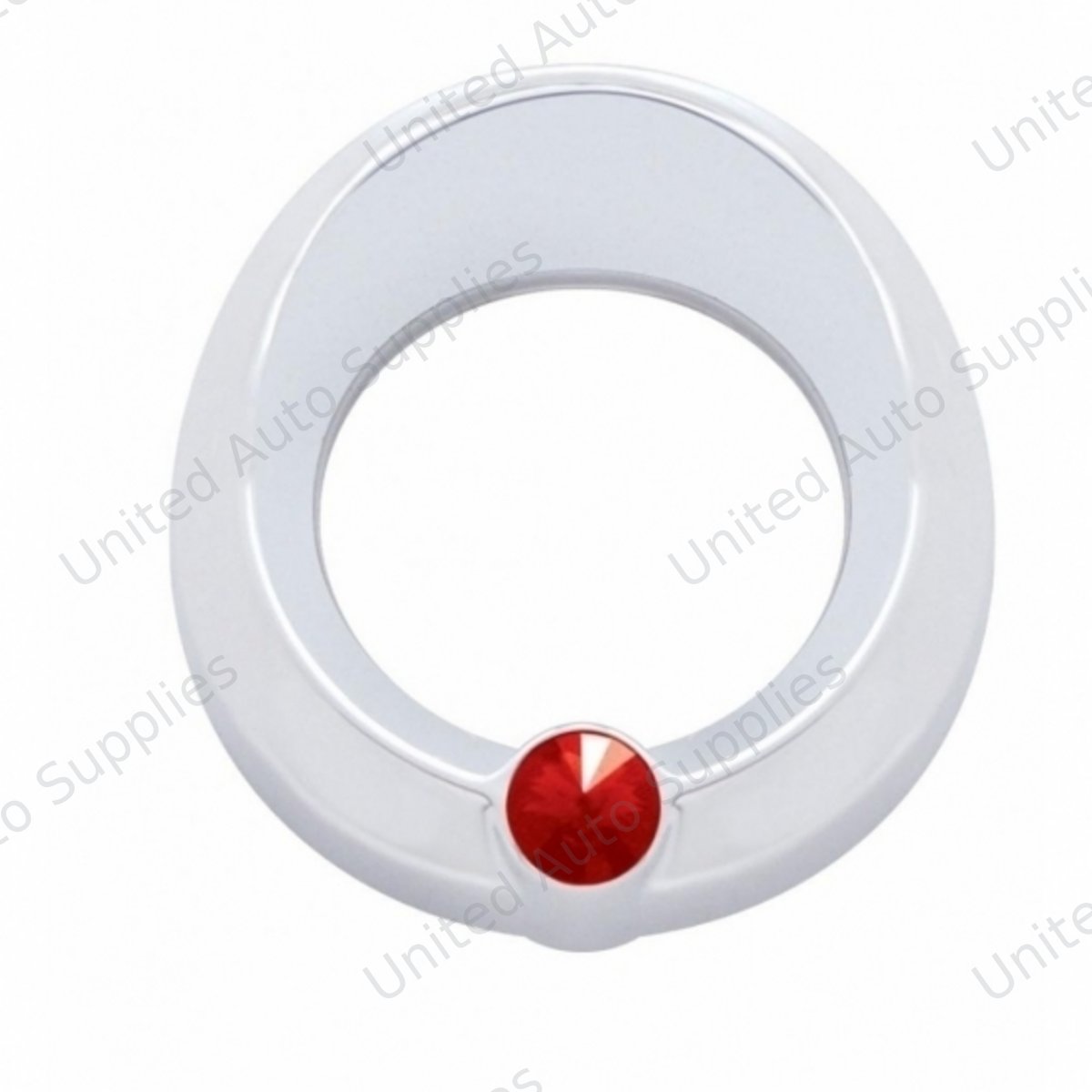 Universal Small Gauge Cover With Visor - Red Crystal