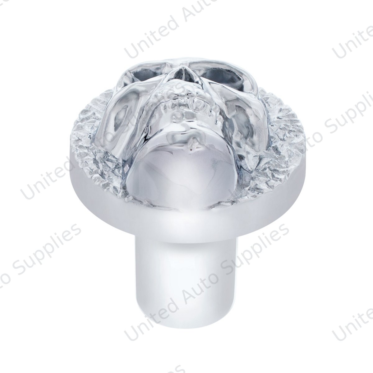 1/2"-13 Thread-On Skull Shift Knob - Chrome