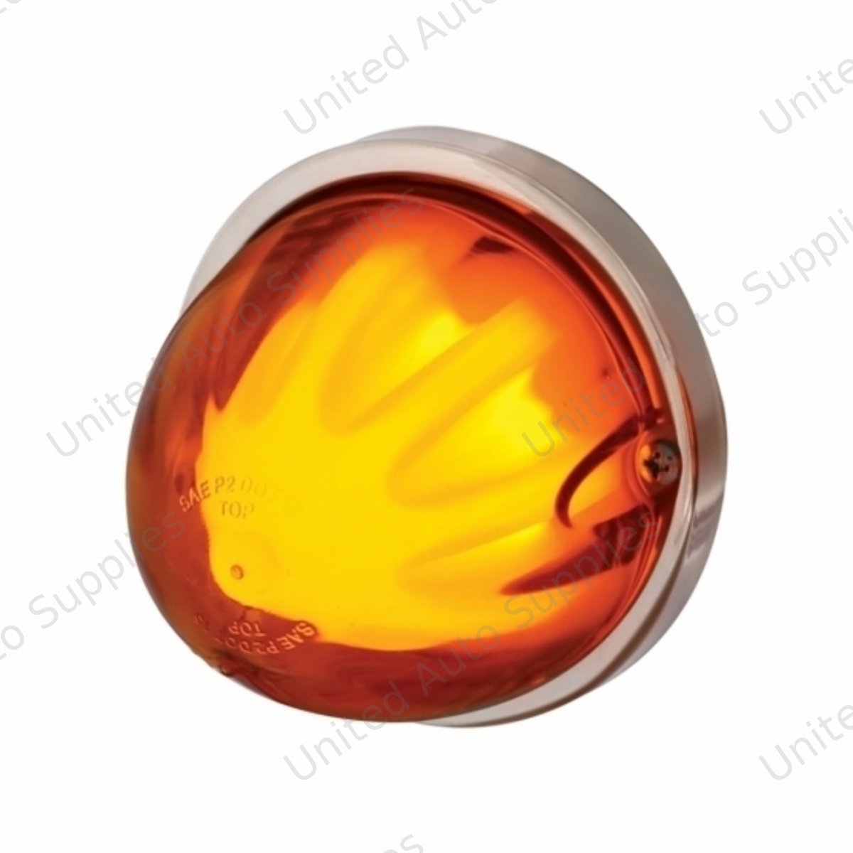 9 LED Dual Function GloLight Watermelon Flush Mount Kit - Amber LED/Amber Lens