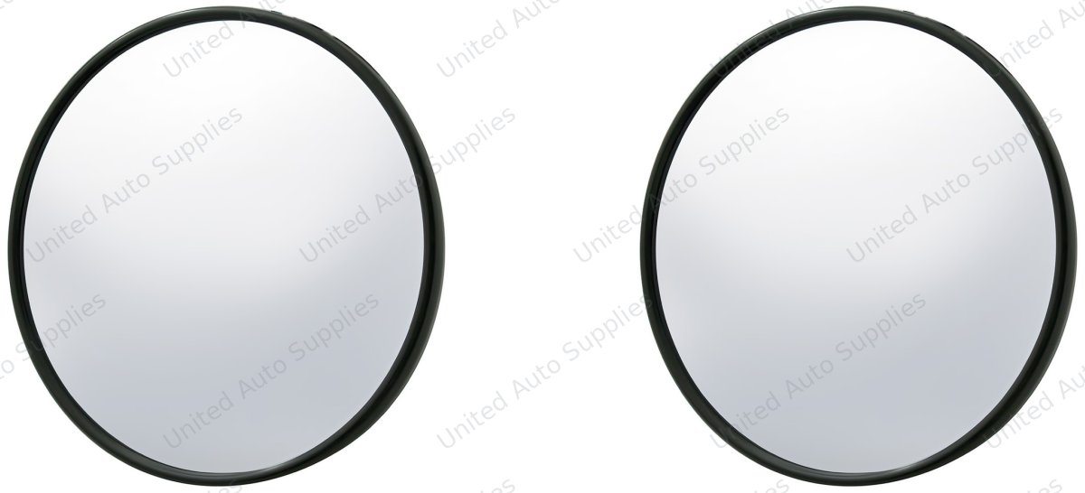 5" Black Smooth Mirror Head For 1947-1972 Chevrolet & GMC Truck (2pcs)