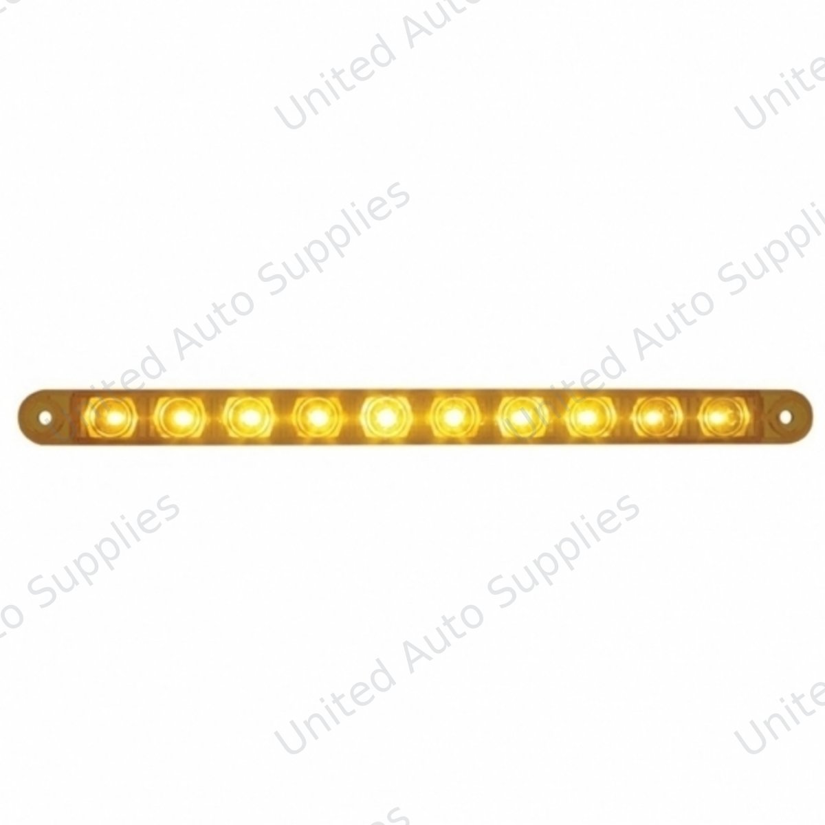 10 LED 9" Turn Signal Light Bar - Amber LED/Amber Lens