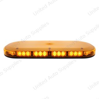42 High Power LED Micro Warning Light Bar With Amber Lens - Permanent Mount