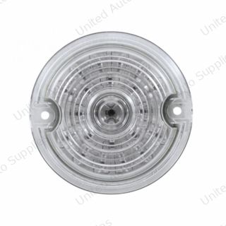 21 LED 3-1/4" Dual Function Signal Light For Harley Motorcycle With 1157 Plug - Amber LED/Clear Lens