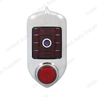 Tail Light With Blue Dot And Chrome Bezel For 1951-52 Chevy Passenger Car
