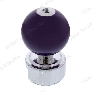 Number 4 Pool Ball Gearshift Knob For 13/15/18 Speed Eaton Style Shifters