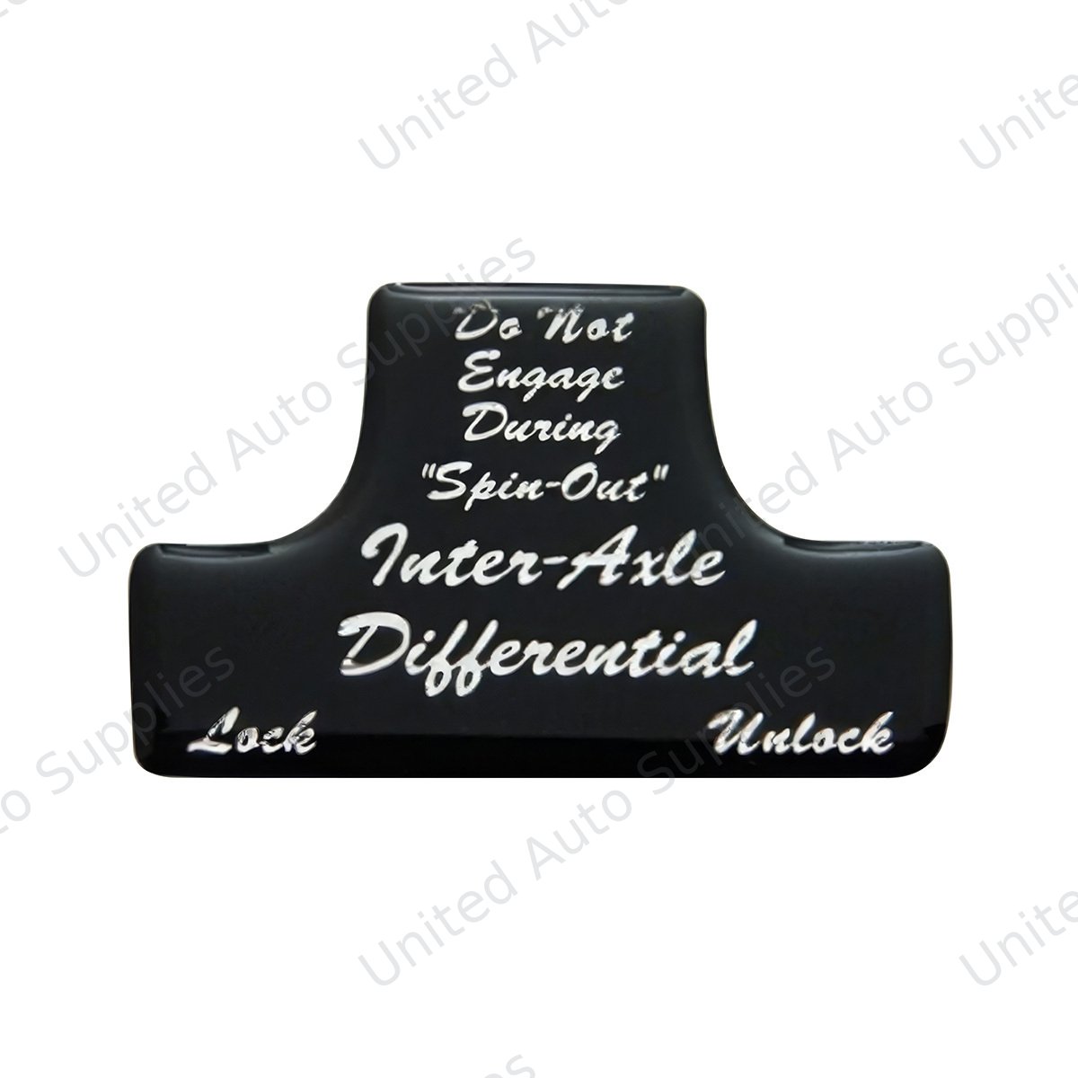 "Axle Differential" Switch Guard Sticker Only - Glossy Black