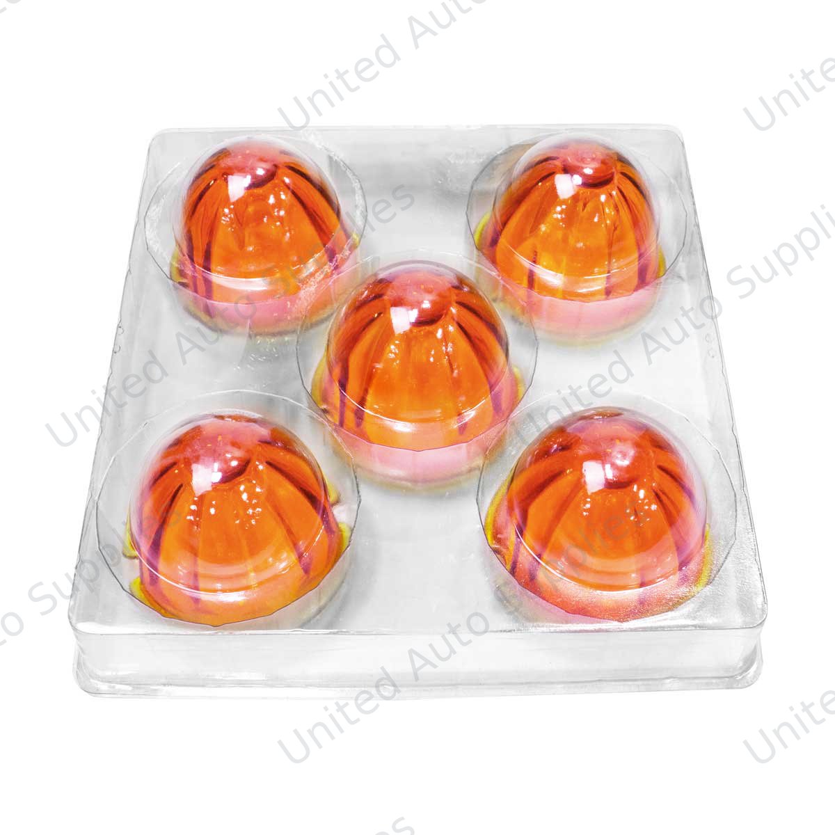 Watermelon Glass Marker Light Lens - Amber (5 Pcs)