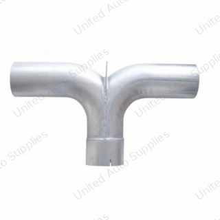 Universal Aluminized 5" Y Pipe With Divider - 25" W X 14" H