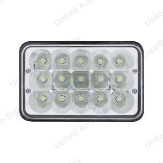 ULTRALIT - 15 High Power LED 4" X 6" Rectangular Light