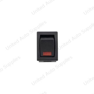 Black Miniature LED Rocker 10 Amp 12V S.P.S.T. On/Off 1 Pc.
