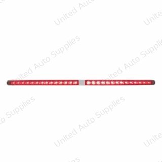 Dual 14 LED 12" Light Bars With Bezel - Red LED/Red Lens