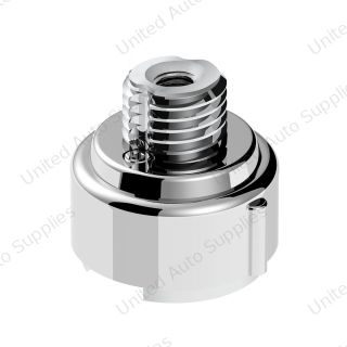 M30X3.5 Thread-On Gearshift Adapter W/LED Mount For Eaton-Fuller 9/10 Speed -Liquid Silver