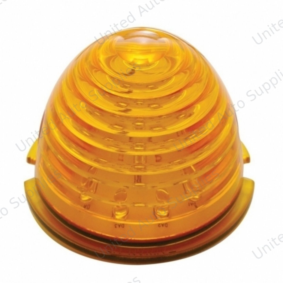17 LED Beehive Cab Light - Amber LED/Amber Lens (Bulk)