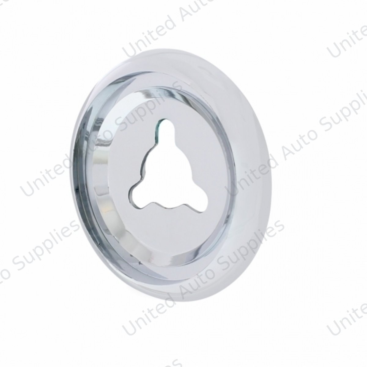 Chrome Peterbilt Dash Data Display Module Control Knob Bezel
